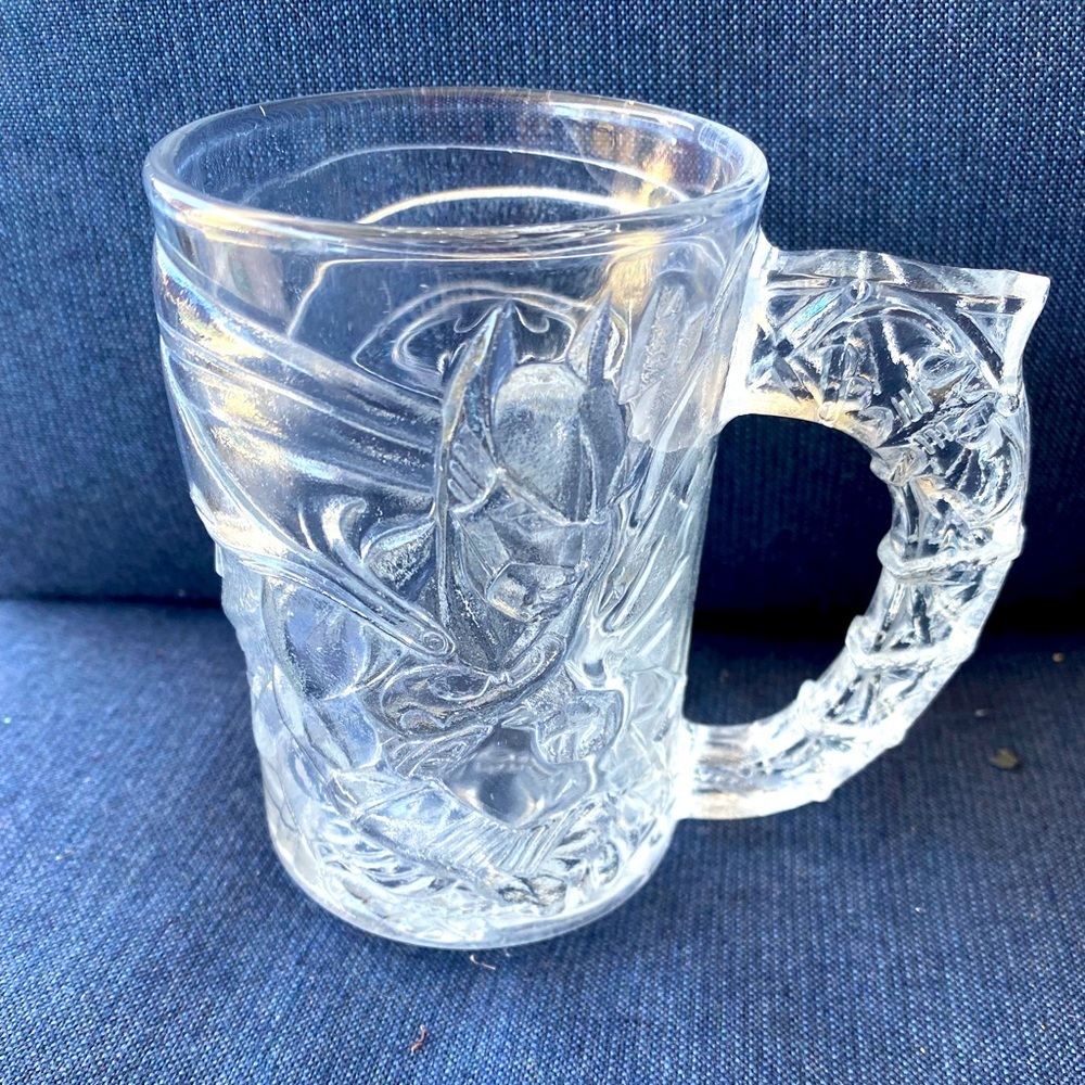 Batman Forever - 1995 Glass Mug, Made in USA